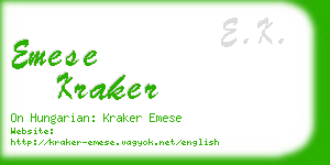 emese kraker business card